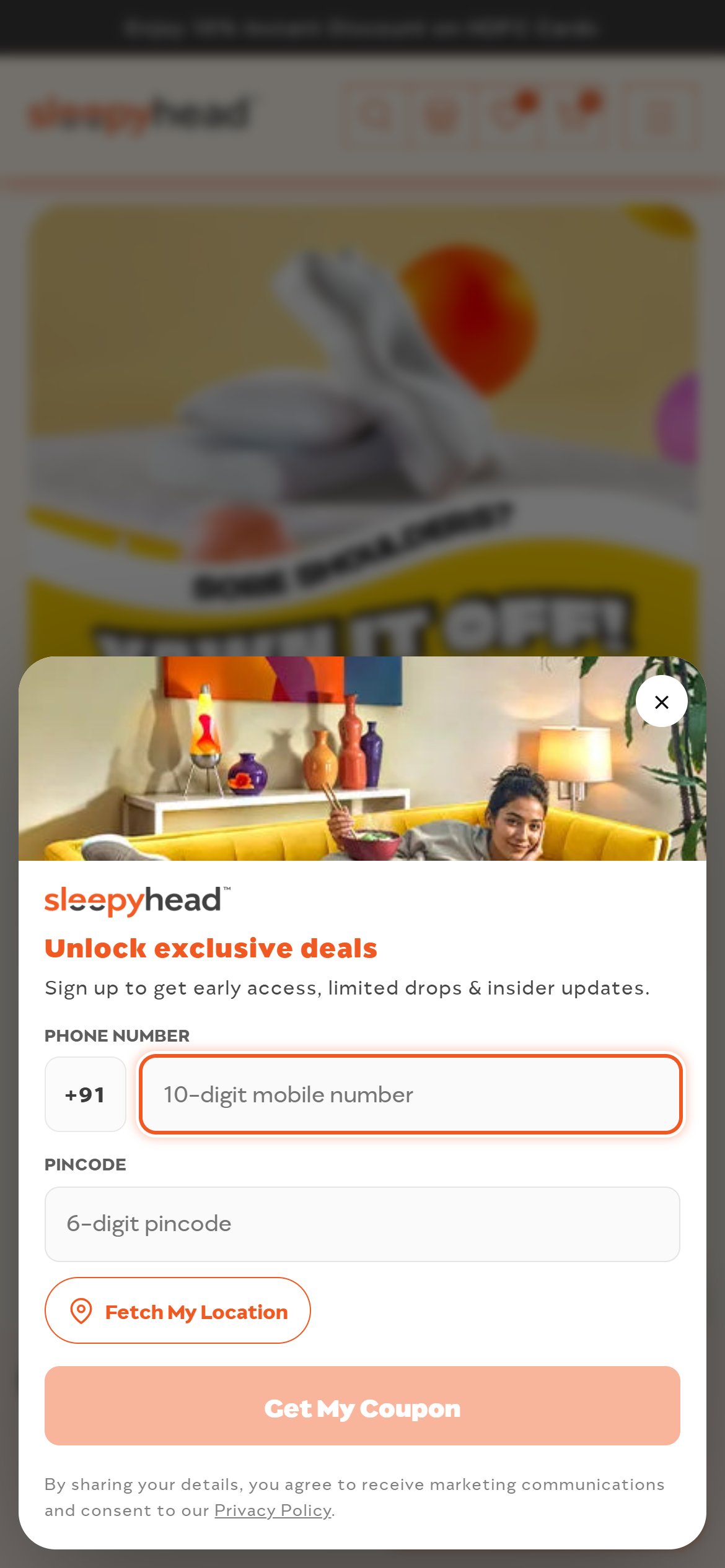 Sleepy Head — Mobile
